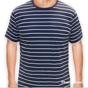 Berkeley & Jensen: navy and white stripe t-shirt